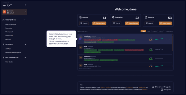 VerifyAX platform walkthrough