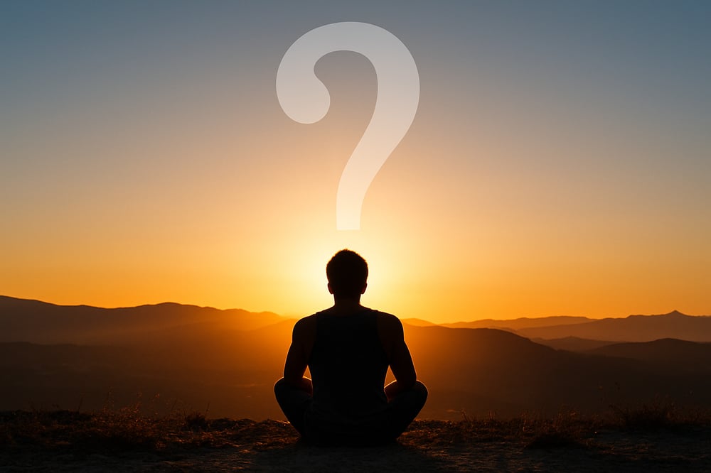 Question mark meditation