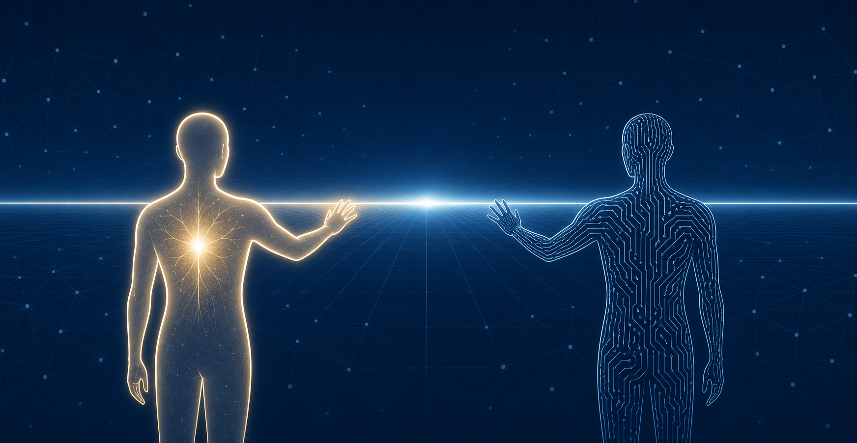 Dual Humanoid Concept at Glowing Horizon-1