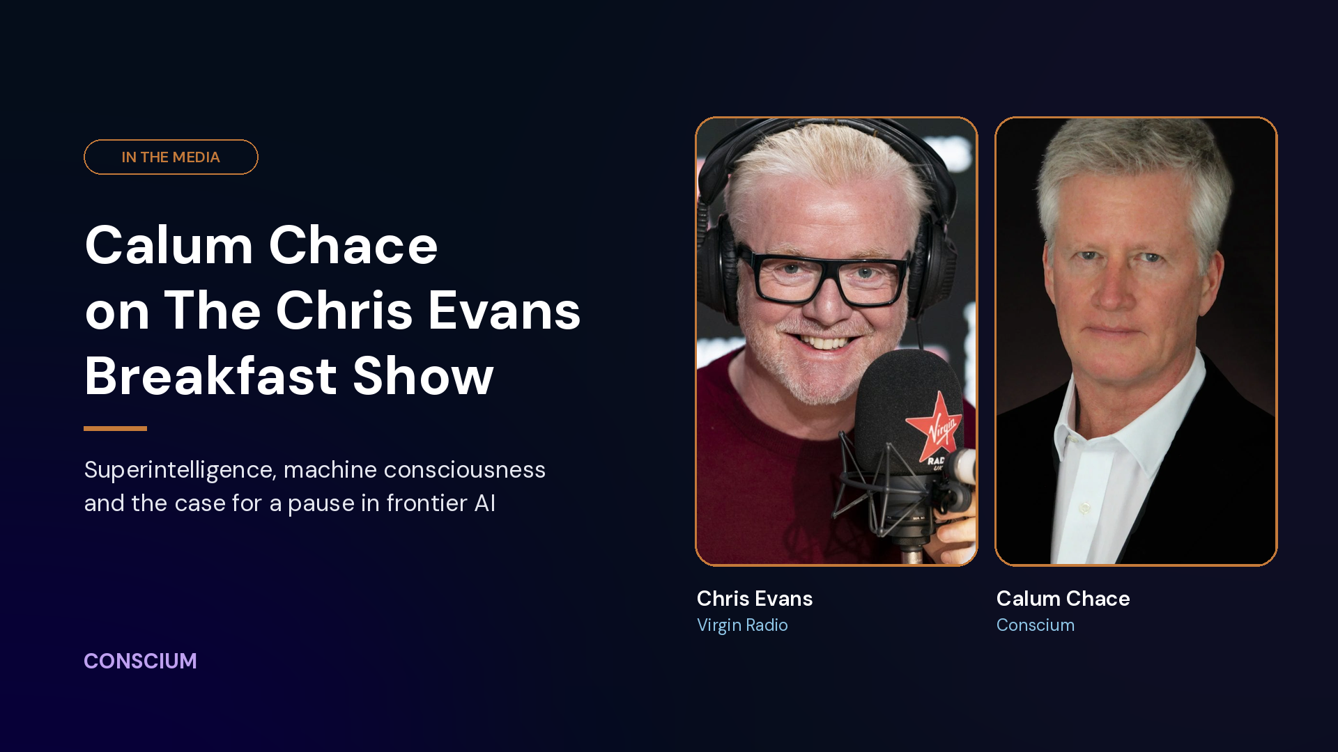 Virgin Radio Interview: Chris Evans & Calum